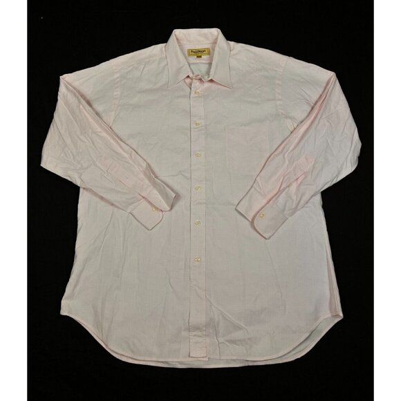Paul Stuart Dress shirt Pink Button Down Long Sleeve Men's 16.5 L Nice - Picture 1 of 5